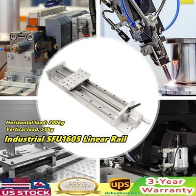 400mm Manual Sliding Table SFU1605 Ballscrew Linear Stage Actuator w/ Lock