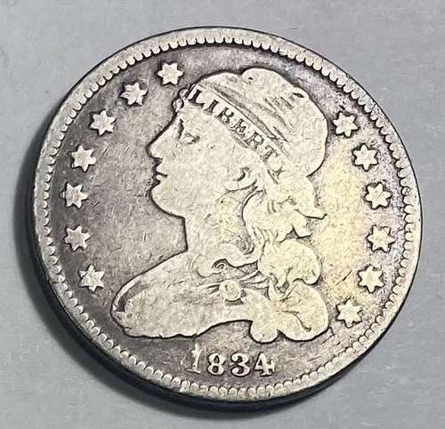 1834 Capped Bust Half Dime — photo from another recent sale