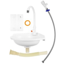 Compact Sink for Small Bathroom Corner Hand Basin Vanity Vanities