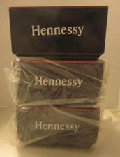 HENNESSY Vintage Napkin Caddy Straw Holder Set of 3 Original