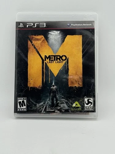 PS3 Metro Last Light Game Complete CIB Deep Silver Near Mint Disc + Manual