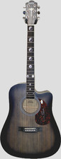 T-BONE BURNETT JSA CERTIFIED Hand Signed  1/1 Acou/elec Guitar & Auto Photo