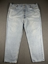 Vintage Levi's 550 Relaxed Fit Jeans Made in USA Light Wash Men's W50 L32