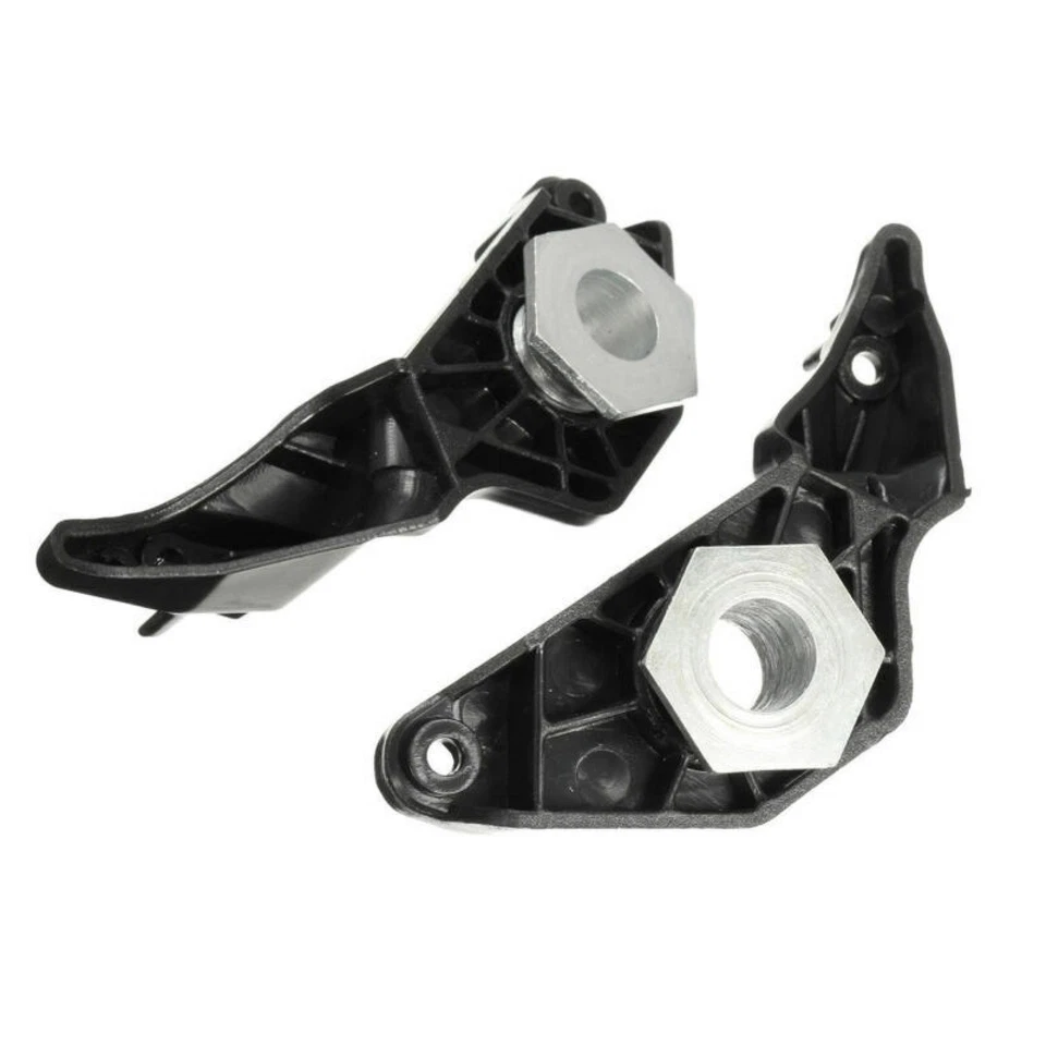 Black 2 Pairs Headlight Repair Brackets Clips For BMW E60 E61 2003-2010 Halogen - Image 3 of 4