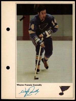 1971-72 Toronto Sun NHL Action Players Wayne Connelly St. Louis Blues