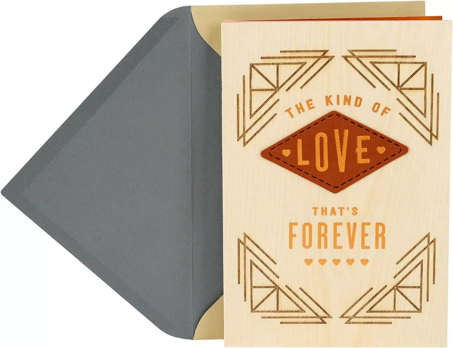 Hallmark Wood Father's Day Card for Husband or Partner (Love That's Forever)