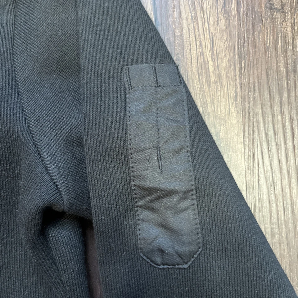 A Cut Above Airline Uniform Black Knit Full-Zip Jacket with Epaulettes - Image 2 of 4