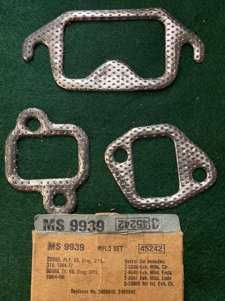 # MS 9939 FelPro Junta de colector de escape Juego parcial de 3 del kit Foto 2 de 4