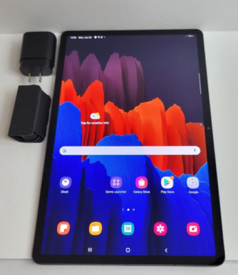 Samsung Galaxy Tab S7+ Plus 512GB, Wi-Fi, 12.4 in Mystic Black No S-Pen GREAT!
