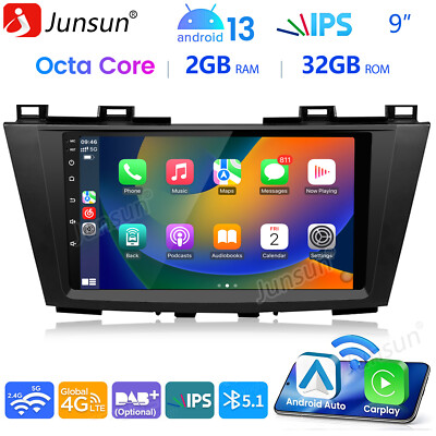 9'' Android 13 AutoRadio BT RDS GPS WIFI DAB Für Mazda 5 2010-2015 SWC CarPlay 4G