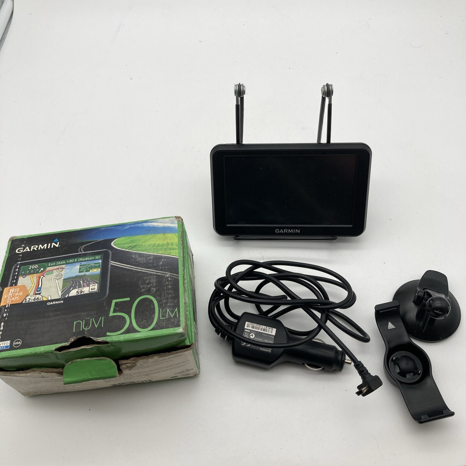 GARMIN Nuvi 50LM GPS Navigator Bundle with Car Power Adapter and Mount-image