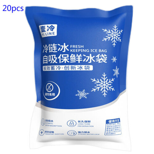 20pcs 200ml Disposable Ice Bag for Insulation Box Foam Box Ice Pack (20PCS) - Picture 2 of 10