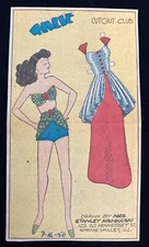 Tillie the Toiler Paper Doll, 1950 Sunday Funny Newspaper Feature, VTG