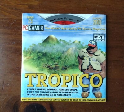 Tropico-PC Gamer Demo Disc 7.5 August 2001 Evil Islands, Echelon &More