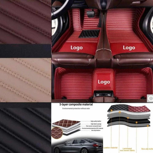 For Porsche All Models Car Floor Mats Waterproof Custom Auto Pu Leather Carpets - Picture 7 of 33