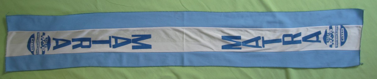 Echarpe de supporter Matra Racing vintage Football RCP Paris 80'S