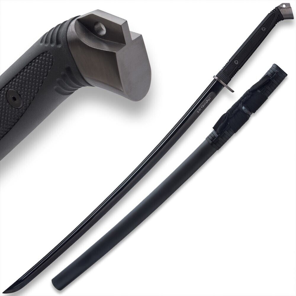 Honshu Boshin Midnight Forge Katana with Scabbard, Carbon Honshu Boshin Midnight Forge Katana with Scabbard, Carbon