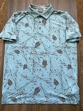 NEW Puma Golf Shirt Polo Lawrence Tropical Print Size Medium Polyester