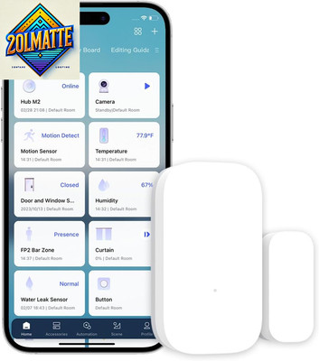 Door and Window Sensor, Requires  Hub, Not Support Hubs from Other Brands, Zigbe