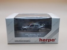 Herpa Motor Sport 1:87,AMG-Mercedes 190 E,Klaus Ludwig mit Karton