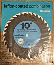 NOS Montgomery Wards Powr-Kraft 10" Teflon Circular Table Saw Blade 84-4-8350