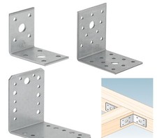 Steel Corner Brackets HEAVY DUTY Angle Braces Mounting Galvanized Braces KL