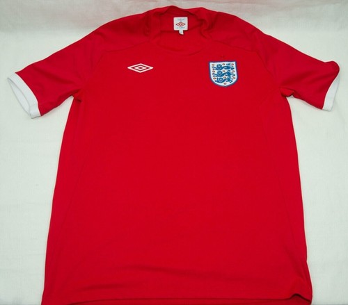Maillot ANGLETERRE ENGLAND away football shirt UMBRO jersey rouge L/S vintage M