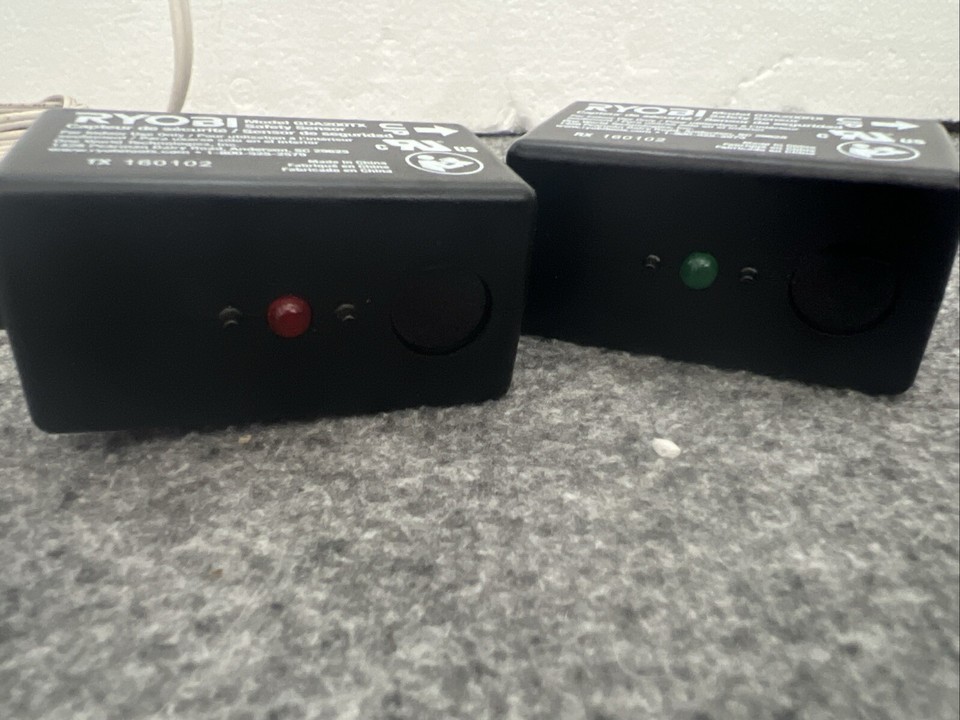 Ryobi Garage Door Opener Safety Sensors GDA200RX GDA200TX Used Works