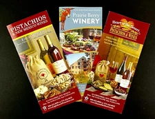 2010s Winery Travel Brochure Lot Pistachios Wine Las Cruces NM Prairie Berry SD