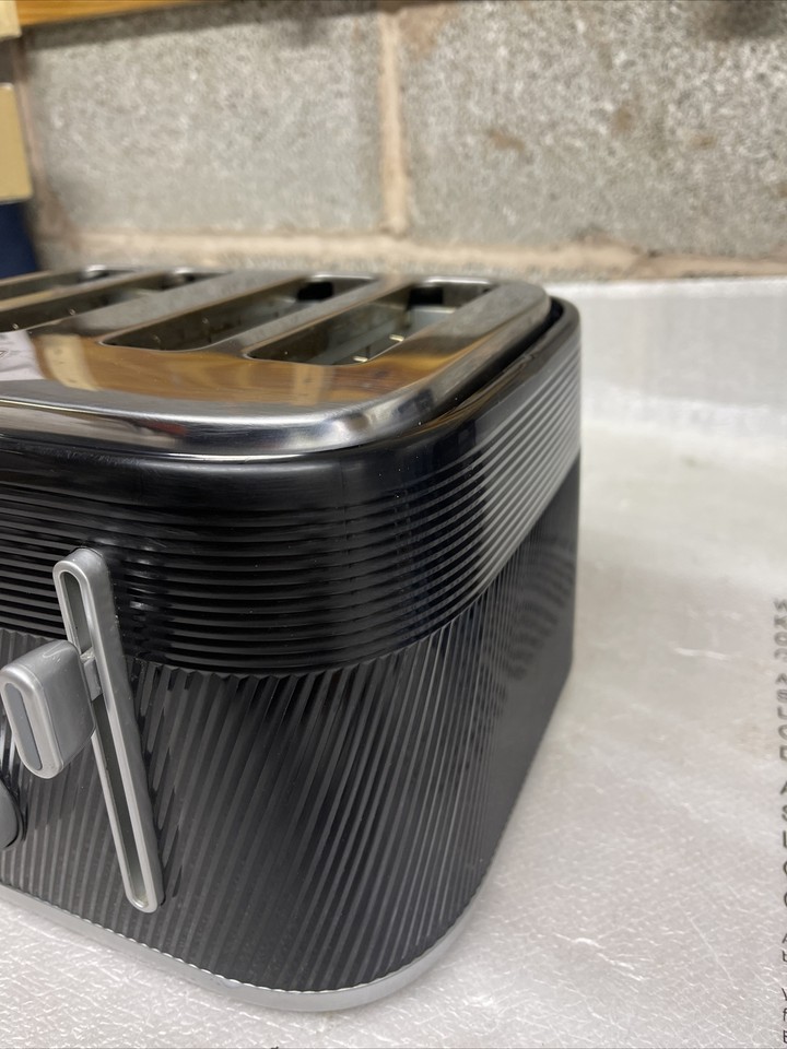 Breville Obliq VTT973 4Slice Toaster Black & Silver 5060569673607 eBay