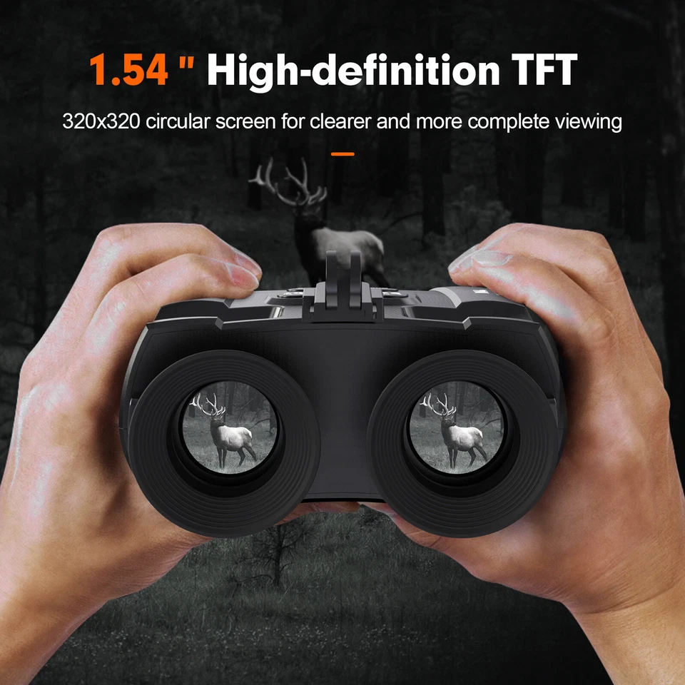 Night Vision Goggles Helmet & Head Mounted Binoculars Digital Infrared Goggles - Image 4 of 4