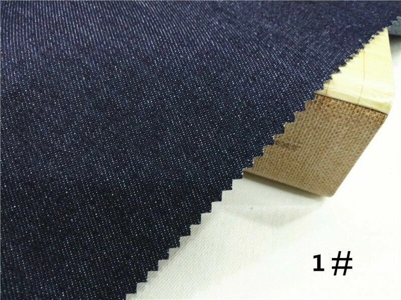 Classic Blue Cotton Denim Fabric DIY Bag Material Cloth Jeans Trouser Soft Solid - Image 3 of 4