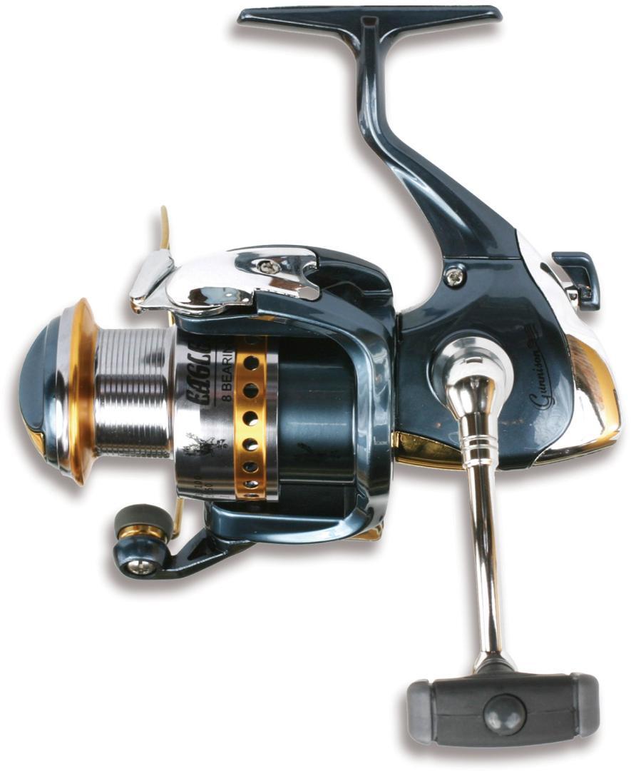 Eagle Claw GUN-20 Gunnison Spinning Fishing Reel Ambi 7BB + 1RB 5.1:1 Ratio