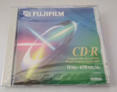 Fujifilm CD-R Compact Disc Recordable 74 Min 650MB Free Shipping
