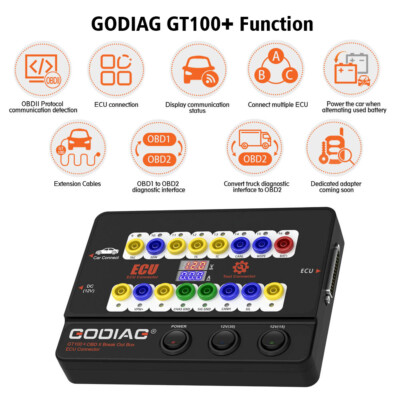 GODIAG GT100+ GT100 Pro OBDII Breakout Box mit elektronischer Stromanzeige