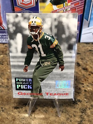 1993 Power Draft Picks #PDP90 George Teague Green Bay Packers RC insert