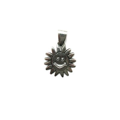 Handmade Sterling Silver Pendant Charm Solid Hallmarked 925 Sun PE001397 Empress