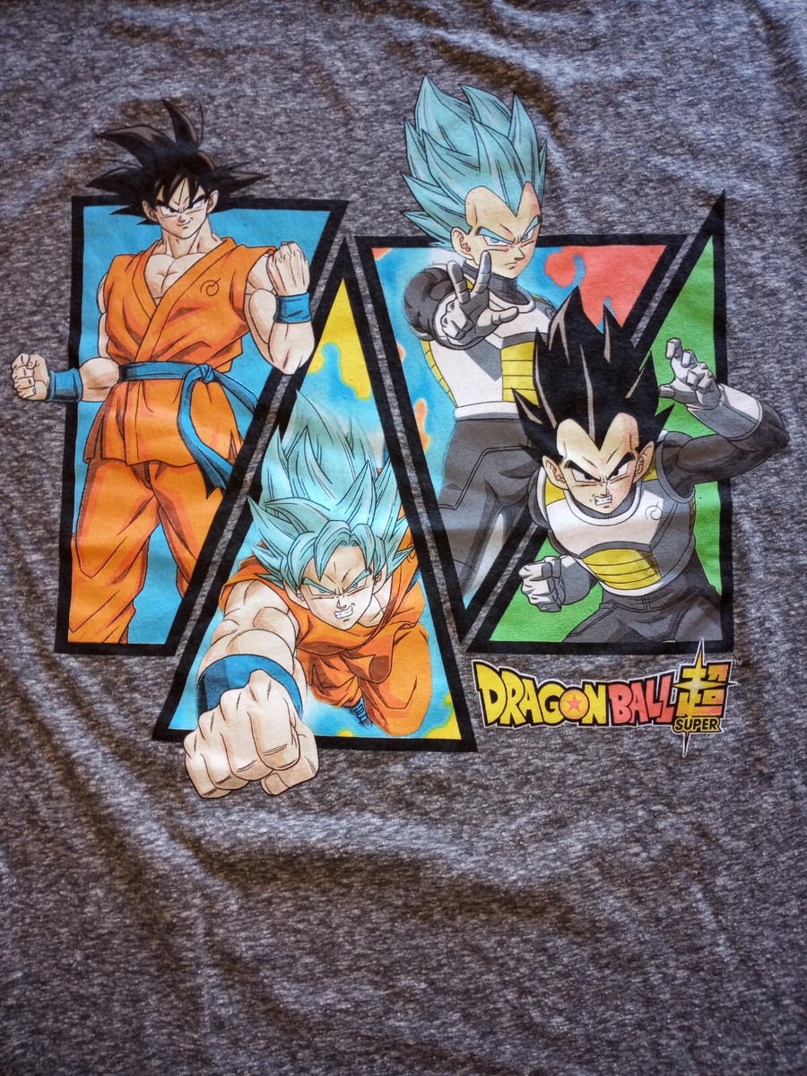VINTAGE DRAGON BALL Z T SHIRT..SIZE LARGE22 PITS..GRAY | eBay