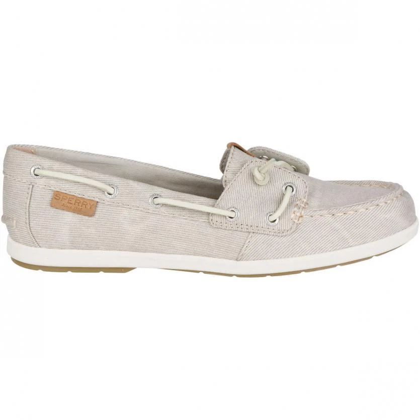 Sperry Top-Sider Bobina Hiedra Gris Agua Lona Zapatos Náuticos STS80623 Nib - Imagen 2 de 4