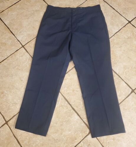 #202 Aramark 40x30 Authentic Work Pants Relaxed Fit Navy Blue GP0002 ...