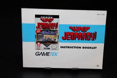 Super Jeopardy! - NES Anleitung / Nintendo Entertainment System / Manual