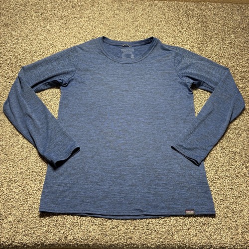 Patagonia Capilene Cool Daily Long Sleeve Shirt Mens Small Blue