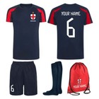 Personalised England Football Kits Custom Football SHIRT SHORTS KIT BAG SOCKS