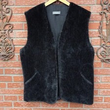 ☆Tg.48☆JOLIPEL by NIEDIECK☆Gilet/Copriletto in pelliccia sintetica da donna☆antracite☆s. Misure