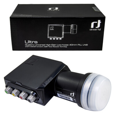 Inverto Ultra Quattro LNB für Multischalter HDTV 4K UHD LMB LNC PLL Black Serie