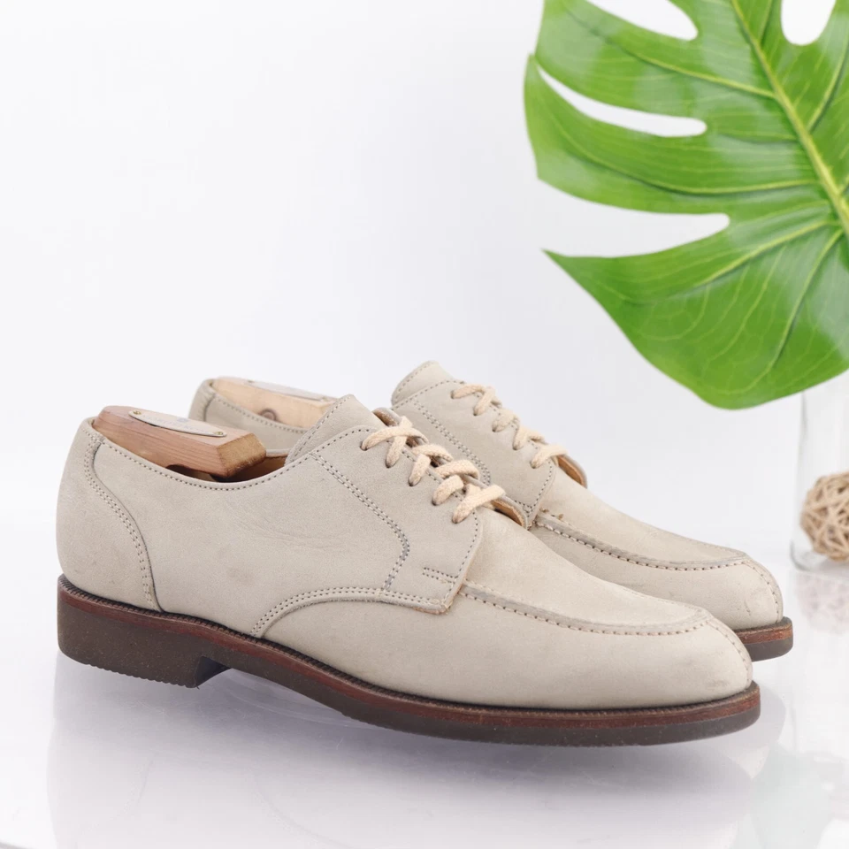 Винтажные мужские белые баксы Cole Haan США размер 8,5 M оксфордские туфли резиновая подошва