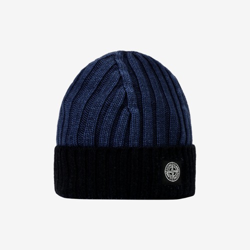 Stone Island Junior Contrast Beanie Hat 