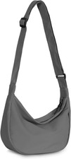 Crossbody Crescent Bag for Women Men Trendy, Crescent Sling Bag with Adjustable