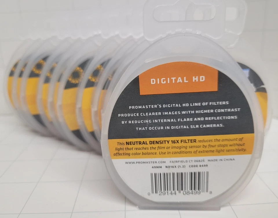 Promaster Digital HD Filter 49mm ND16x (1.2) Code 8499 - Image 2 of 2