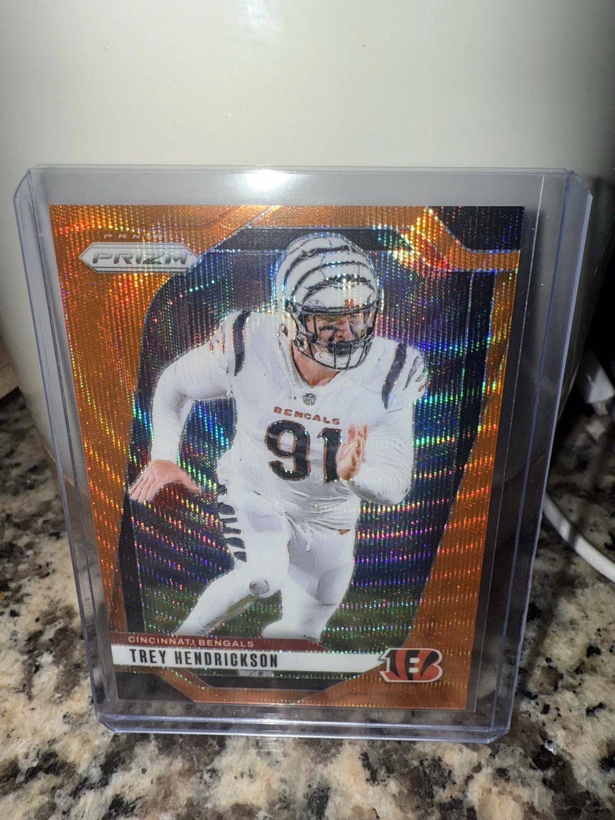 2024 Panini Prizm Trey Hendrickson Orange Wave /60 Color Match #59